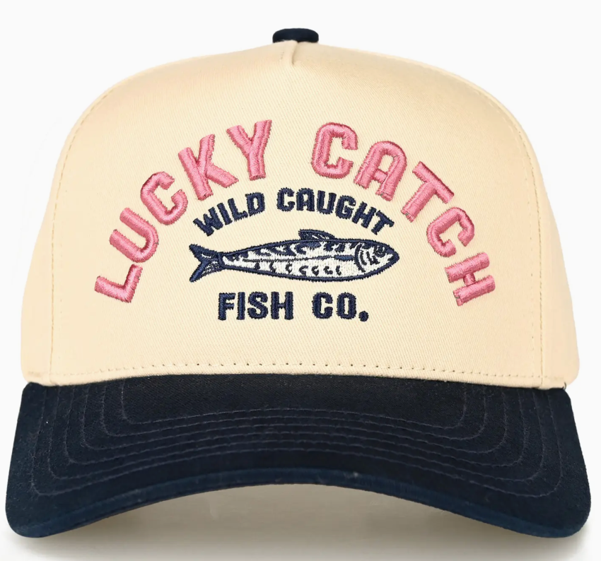 Lucky Catch Ball Cap Navy