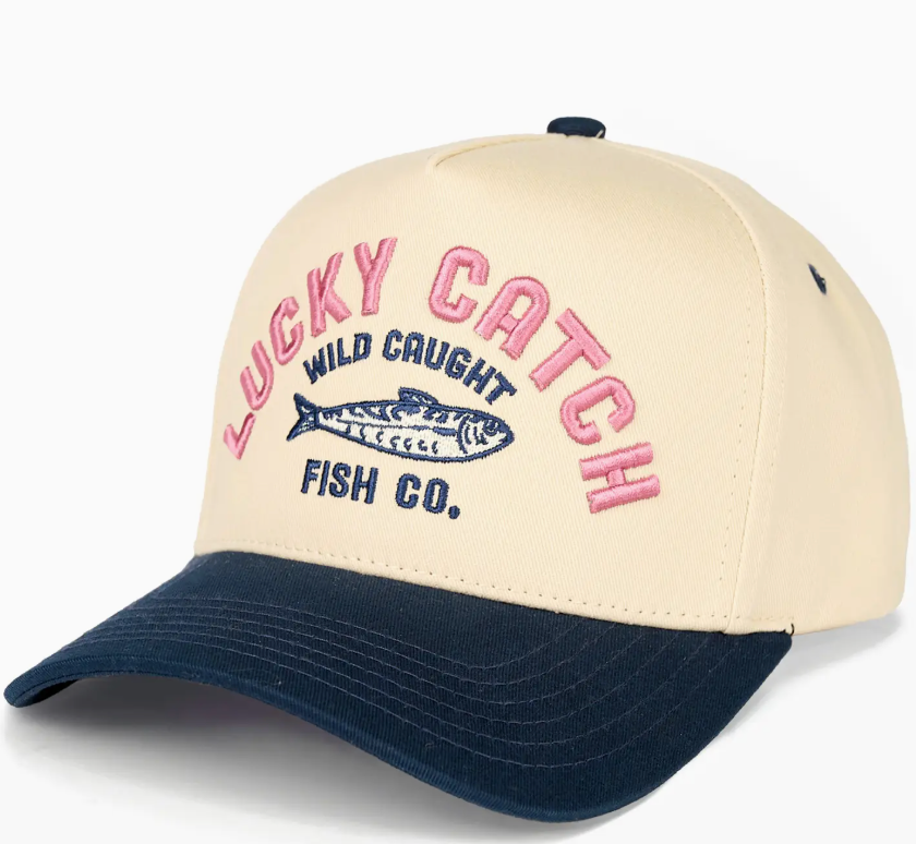 Lucky Catch Ball Cap Navy