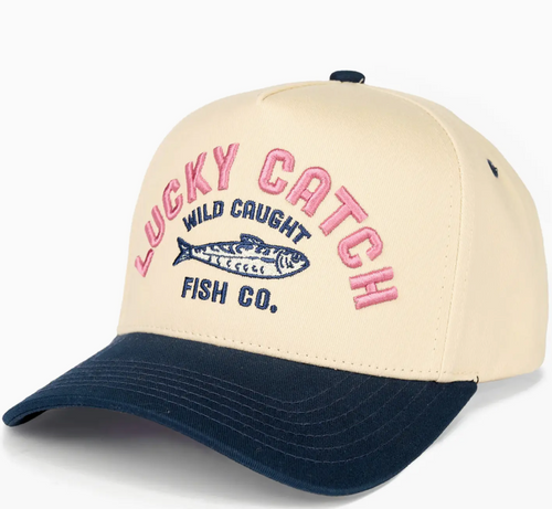 Lucky Catch Ball Cap Navy