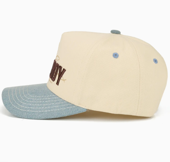 Denim Cowboy Ball Cap