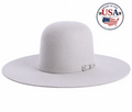 Open Crown Silver Belly 20X Beaver Felt Blend USA