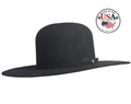 Open Crown Black 5X Wool